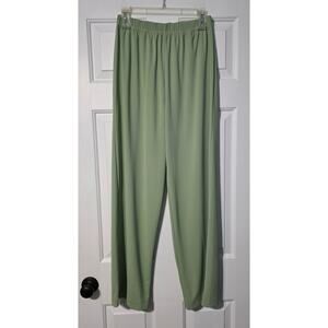 BOB MACKIE Wearable Art Women's PANTS stretchy‎ waist Green medium
